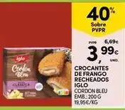 Continente Bom dia Iglo - crocantes de frango recheados promoção