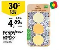 Continente Bom dia Santiago - tabua clasica 3 queijos promoção