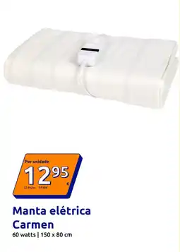 Action Manta elétrica Carmen promoção