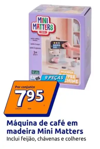 Máquina de café em madeira mini matters