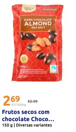 Action Frutos secos com chocolate Choco... promoção