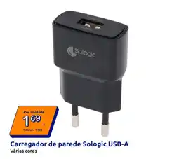 Action Carregador de parede Sologic USB-A promoção