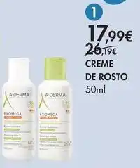 Pingo Doce A-derma - creme de rosto promoção