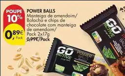 Pingo Doce Eco+ - manteiga de amendoim/bolacha e chips de chocolate com manteiga de amendoim/pack 2x17g promoção