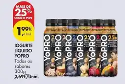 Pingo Doce Yopro - iogurte liquido promoção