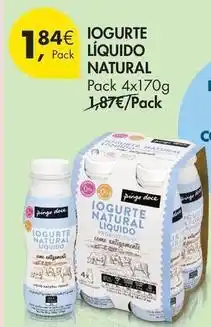 Pingo Doce Go natural - iogurte líquido natural promoção