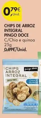 Pingo Doce Pingo doce - chips de arroz integral promoção