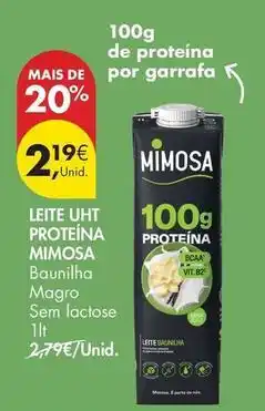 Pingo Doce Mimosa - leite uht proteina promoção