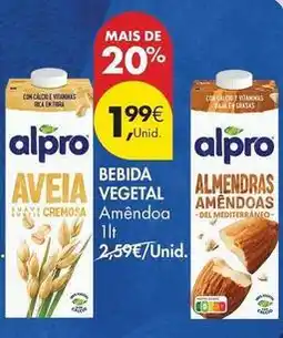 Pingo Doce Alpro - bebida vegetal promoção