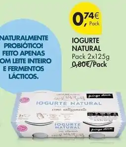 Pingo Doce Go natural - iogurte promoção