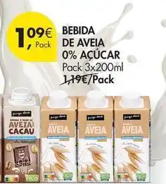 Pingo Doce Eco+ - bebida de aveia 0% acucar promoção