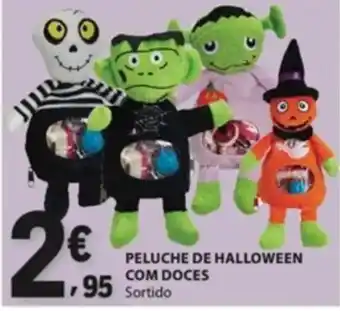 Peluche de halloween com doces