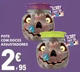 E.Leclerc Scary candy jar pote com doces assustadores promoção