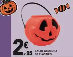 E.Leclerc Balde abóbora de plástico promoção