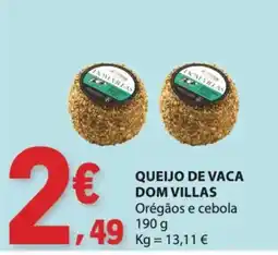 E.Leclerc Queijo de vaca dom villas promoção