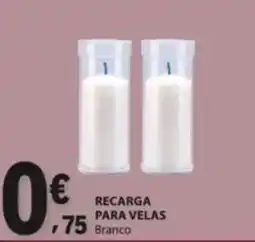 E.Leclerc Recarga para velas branco promoção