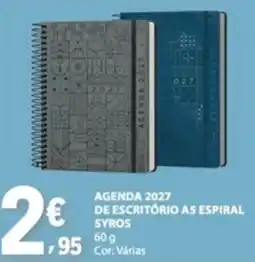 E.Leclerc Agenda 2027 de escritório a5 espiral syros promoção