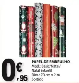 E.Leclerc Papel de embrulho promoção