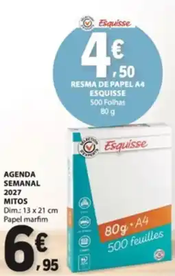 E.Leclerc Resma de papel a4 esquisse promoção