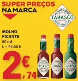 E.Leclerc molho picante tabasco promoção