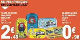 E.Leclerc filete de atum em azeite tenório promoção