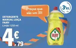 E.Leclerc detergente manual loiça fairy limão promoção