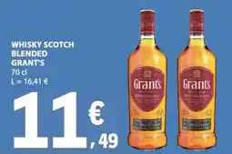 E.Leclerc whisky scotch blended grant's promoção