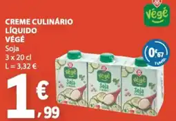 E.Leclerc Creme culinário líquido végé soja promoção
