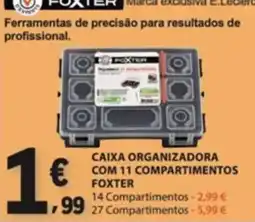E.Leclerc caixa organizadora foxter promoção