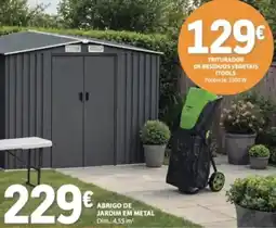 E.Leclerc abrigode jardim em metal promoção