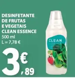 E.Leclerc Desinfetante de frutas e vegetais clean essence promoção