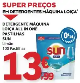 E.Leclerc Detergente máquina loja all in one pastilhas sun limão promoção