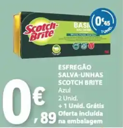 E.Leclerc esfregão salva-unhas scotch brite azul promoção
