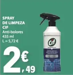 E.Leclerc spray de limpeza cif anti-bolores promoção