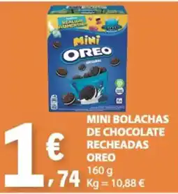 E.Leclerc Mini bolachas de chocolate recheadas oreo promoção