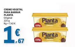 E.Leclerc Creme vegetal para barrar planta original promoção