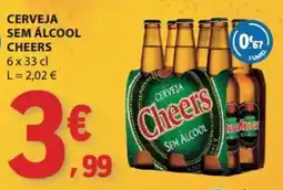 E.Leclerc Cerveja cheers sem álcool promoção