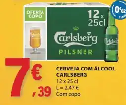 E.Leclerc Cerveja com álcool carlsberg promoção