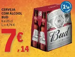 E.Leclerc Cerveja com alcool Bud promoção