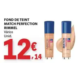 E.Leclerc fond de teint match perfection rimmel promoção