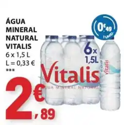 E.Leclerc Água mineral natural vitalis promoção