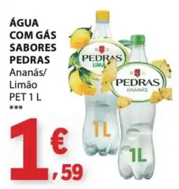 E.Leclerc Água com gás sabores pedras ananás/limão promoção