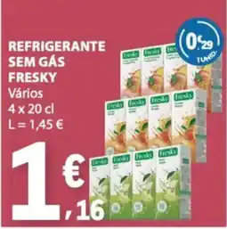 E.Leclerc refrigerante sem gás fresky promoção