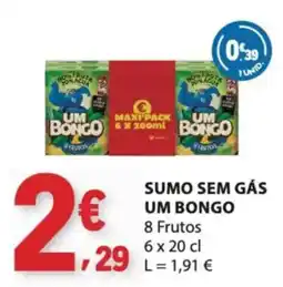 E.Leclerc Sumo sem gás um bongo promoção