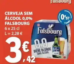 E.Leclerc Cerveja sem álcool 0,0% falsbourg promoção