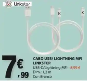 Cabo usb/ lightning mfi linkster