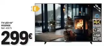Tv led 43" hisense