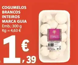 E.Leclerc Cogumelos brancos inteiros marca guia promoção