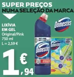 E.Leclerc Lixívia em gel domestos original/pink promoção