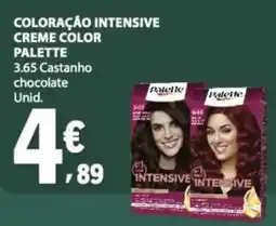 E.Leclerc palette coloração intensive creme color palette 3.65 castanho chocolate promoção